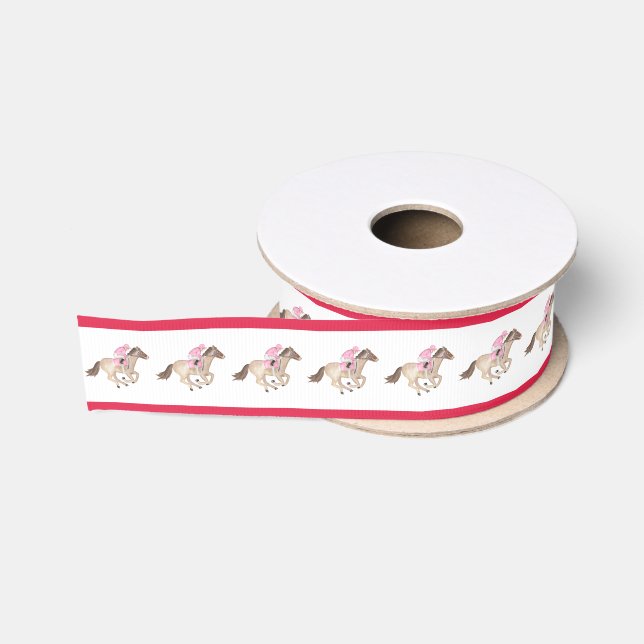 Horse Race Derby Bridal Shower Grosgrain Ribbon (Spool)