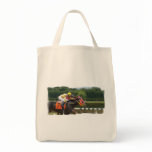Horse Race Finish Grocery Tote Bag