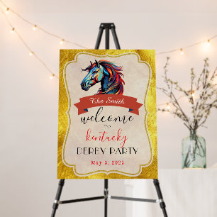 Horse Race Jockey Derby Party Foam Board