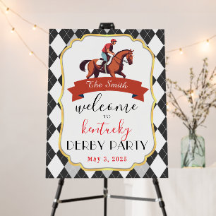 Horse Race Jockey Derby Party Foam Board