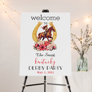 Horse Race Jockey Derby Party Foam Board