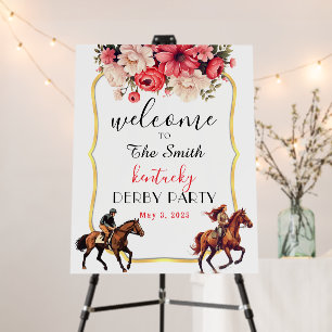 Horse Race Jockey Derby Party Foam Board