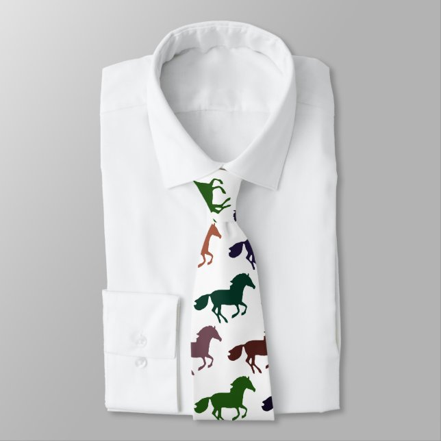 Horse Race Neck Tie (Tied)
