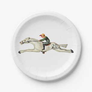 HORSE RACE PAPER PLATE