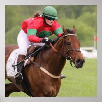 Horse Race Poster by HorseStall at Zazzle