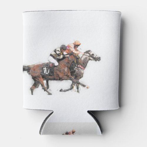 Horse race riding sport jockeys competition horses can cooler