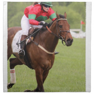 Horse Race Set of Four Napkins