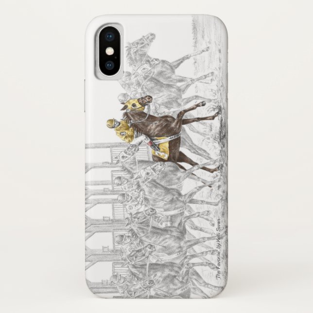 Horse Race Starting Gate Case-Mate iPhone Case (Back)