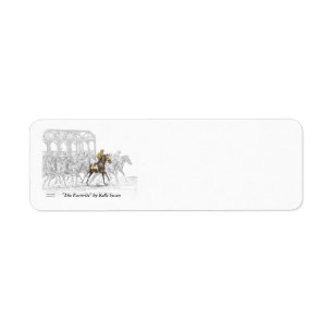 Horse Race Starting Gate Label