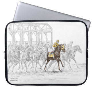 Horse Race Starting Gate Laptop Sleeve