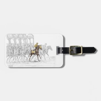 Horse Race Starting Gate Luggage Tag by KelliSwan at Zazzle