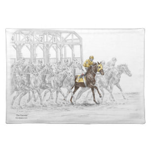 Horse Race Starting Gate Placemat