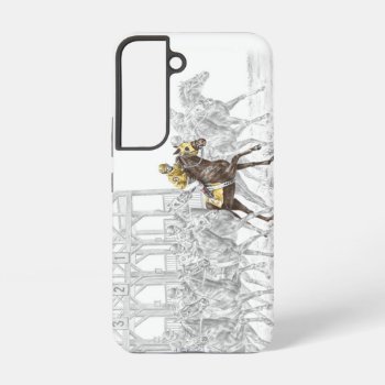 Horse Race Starting Gate Samsung Galaxy S22 Case by KelliSwan at Zazzle