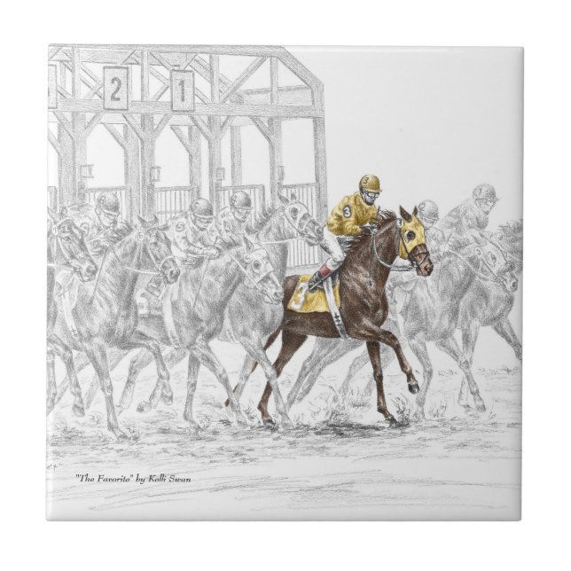 Horse Race Starting Gate Tile (Front)
