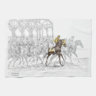 Horse Race Starting Gate Towel