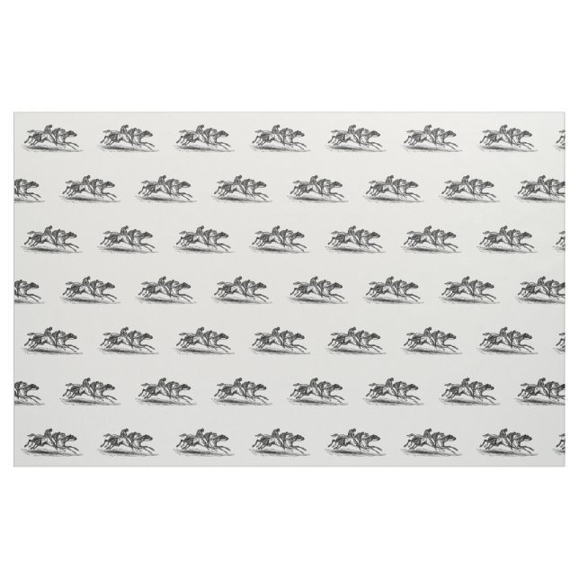 Horse Race Toile Fabric (Fat Quarter)