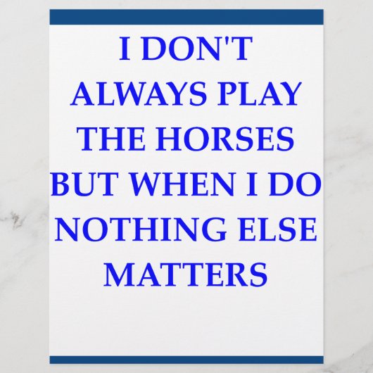 HORSE RACING (Front)