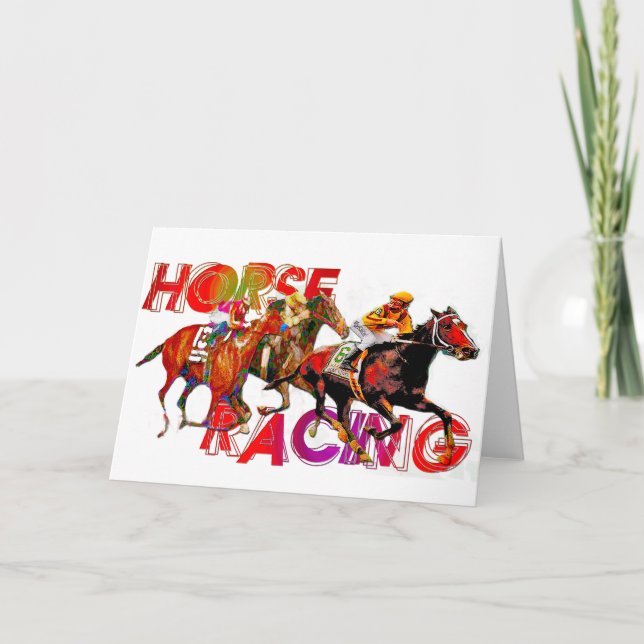Horse Racing Action Card (Front)