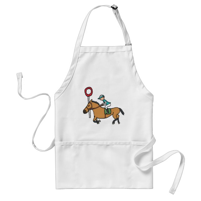 Horse Racing Adult Apron (Front)