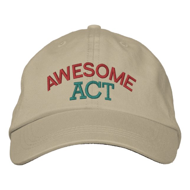 Horse Racing Awesome Act Embroidered Baseball Hat (Front)