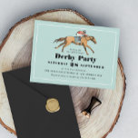 Horse Racing Birthday Derby Party Invitation<br><div class="desc">Customize the title for your horse themed event whether it's to watch a race or celebrate a birthday. Original illustration by becky nimoy</div>