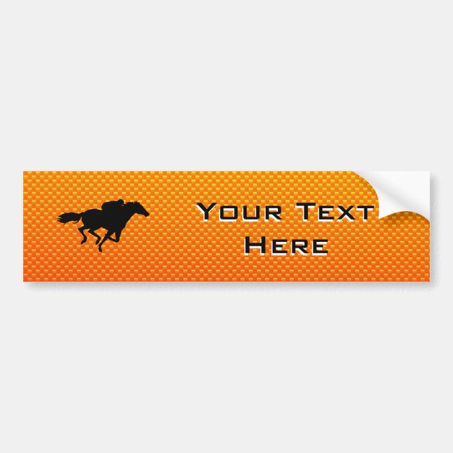 Horse Racing Bumper Sticker (Front)