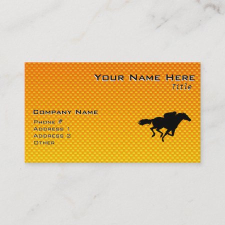 Horse Racing Business Card