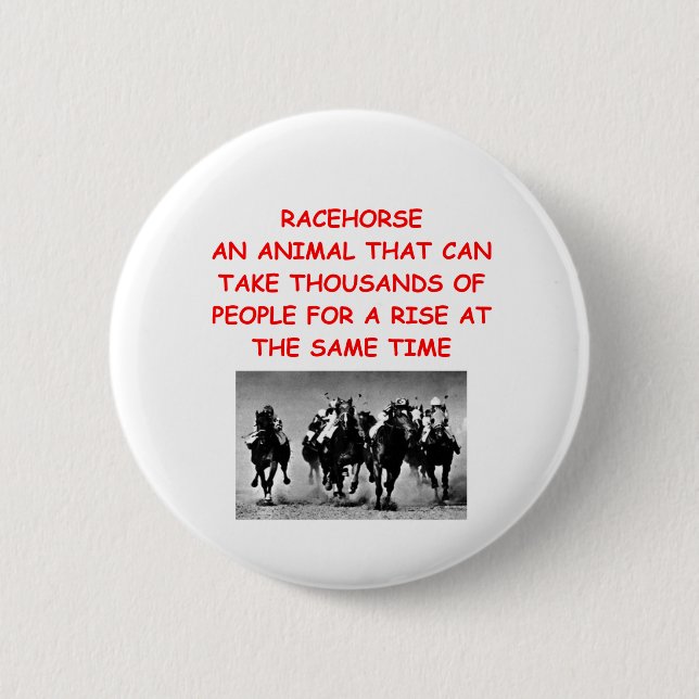 horse racing button (Front)