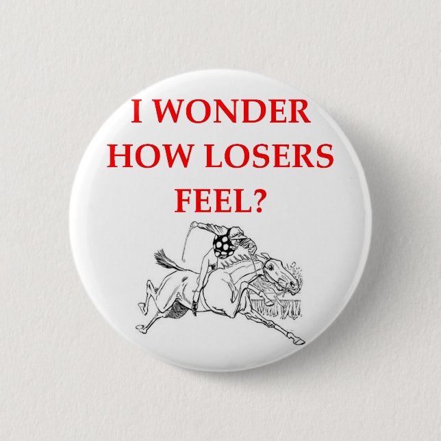 horse racing button (Front)