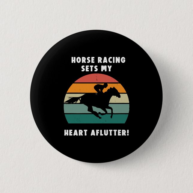 Horse Racing Button (Front)