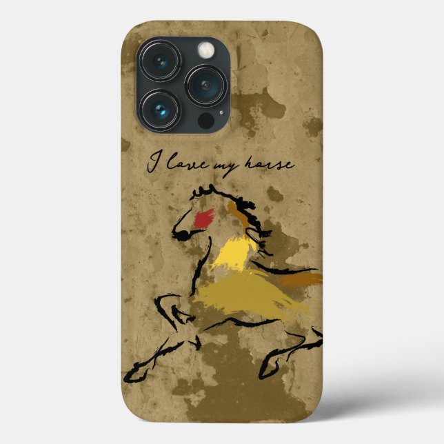 Horse racing Case-Mate iPhone case (Back)