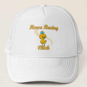 Horse Racing Chick Trucker Hat