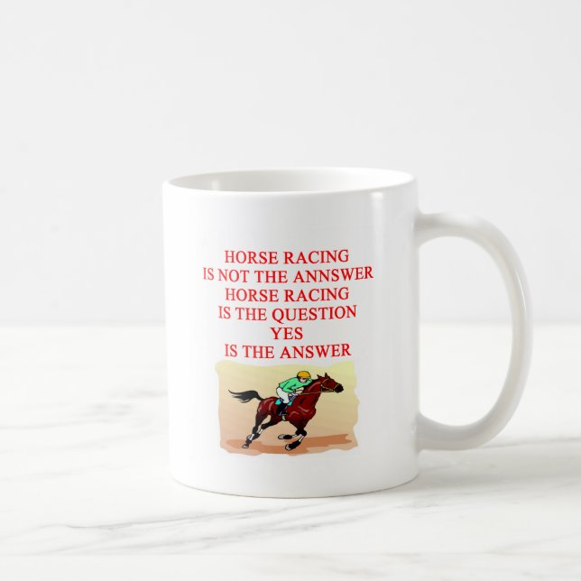 horse racing coffee mug (Right)