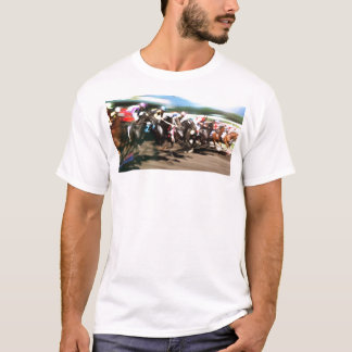 Horse racing – Colorful graphic T-Shirt