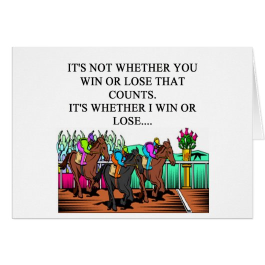 horse racing derby cards (Front Horizontal)