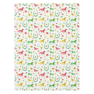 Horse Racing Derby Day Party Colorful Pattern Tablecloth