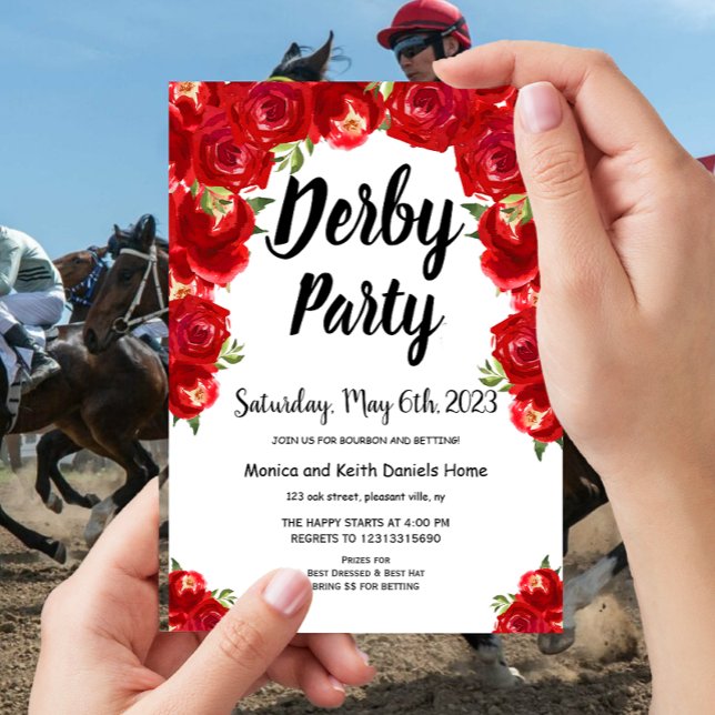 Horse Racing Derby Day Party Invitation (Creator Uploaded)