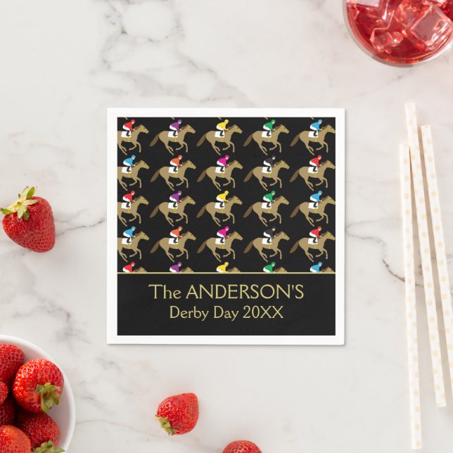 Horse Racing Derby Day Picnic Napkins (Insitu)