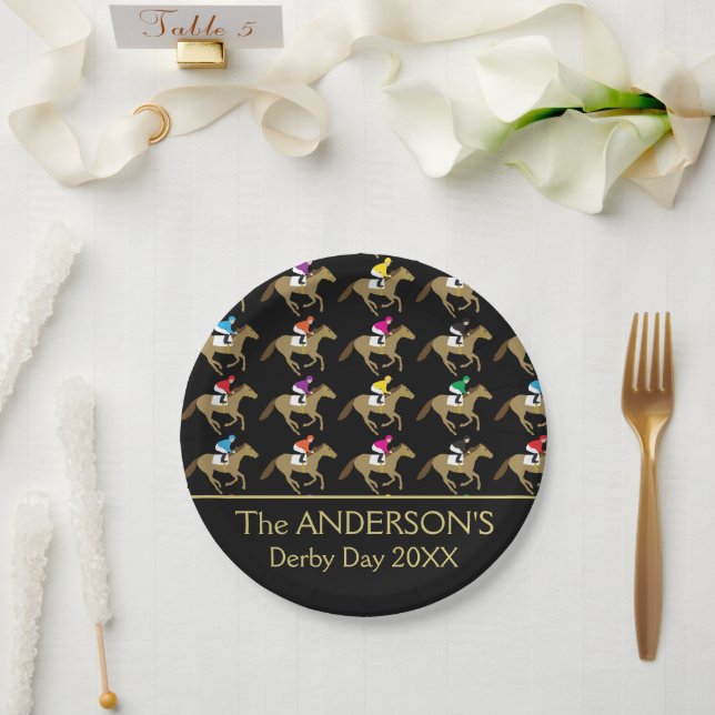Horse Racing Derby Day Picnic Paper Plates (Wedding)