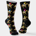 Horse Racing Derby Jockeys Pattern Socks