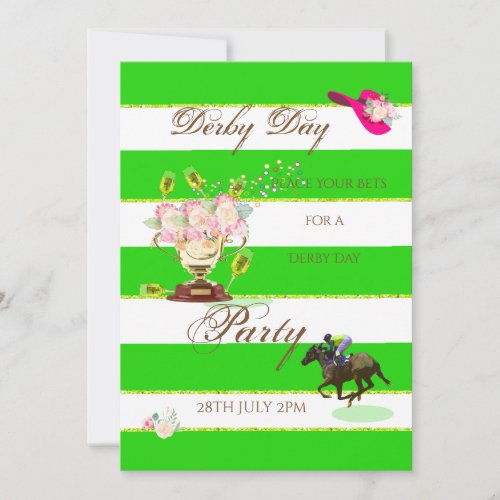 Horse Racing Derby Party Invitation