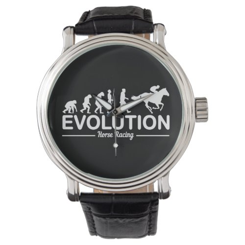 Horse Racing Equestrian Sports Evolution Funny Watch