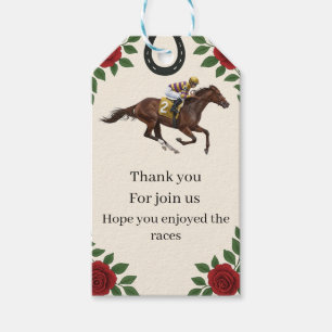 Horse Racing Event Favor Tag Race Day  2026