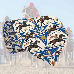 Horse Racing Faux Silk Prize Horse Gentleman's Neck Tie