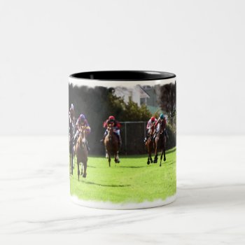 Horse Racing Field Coffee Mug by HorseStall at Zazzle