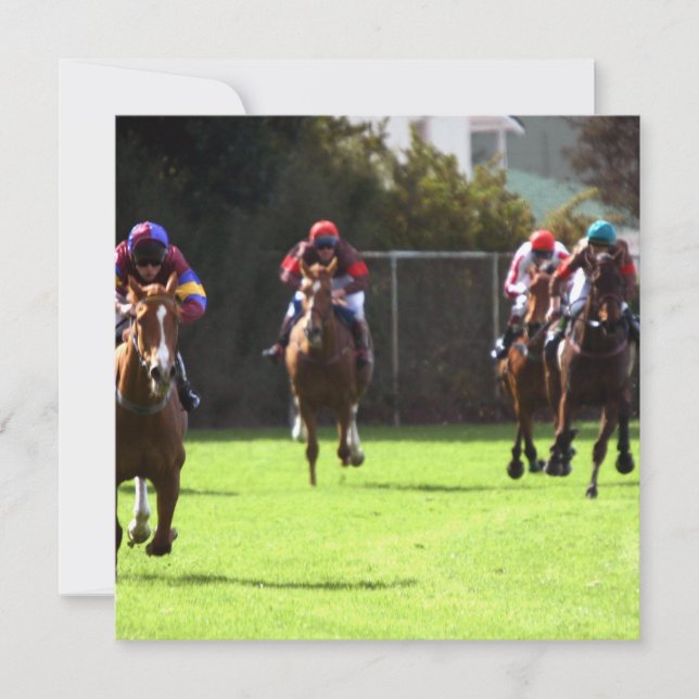 Horse Racing Field Invitations (Front)