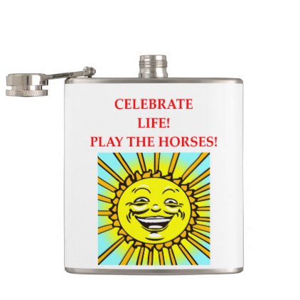 HORSE RACING FLASK