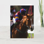 Horse Racing Greeting Card