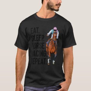 Horse Racing Horseback Retro Derby Day Jockey T-Shirt