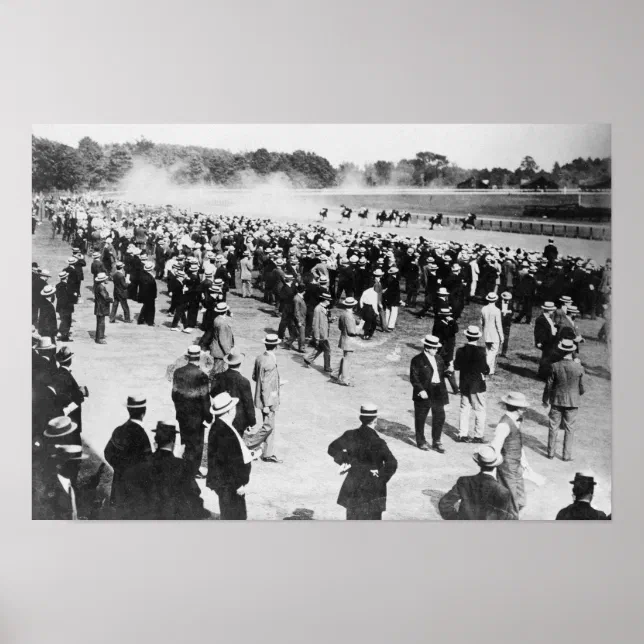 Horse Racing In Saratoga Photograph Poster Zazzle